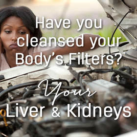 How do you clean your body's filters - your liver and kidneys? Try our Liver & Kidney Cleanse that won't have you running to the bathroom. DiscoverCellularHealth.com - Whole food, plant-based supplements your body will love.
