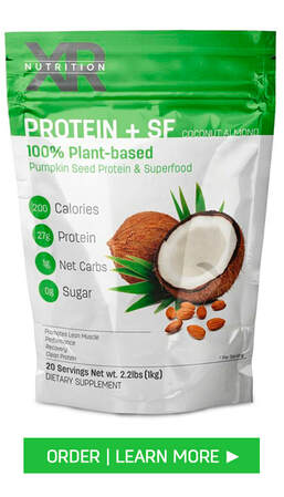 Coconut-Almond PROTEIN + SUPERFOOD Powder available at DiscoverCellularHealth.com