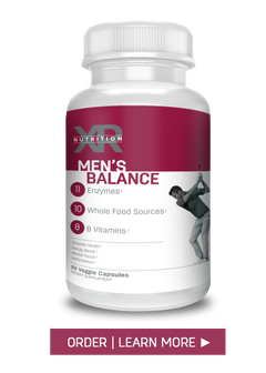 Men's Balance is a  one-of-a-kind blend of whole food nutrients and key enzymes to aid men in brain function, prostate health, and performance. Available at DiscoverCellularHealth.com